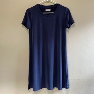 Small Navy Blue Madewell T Shirt Dress